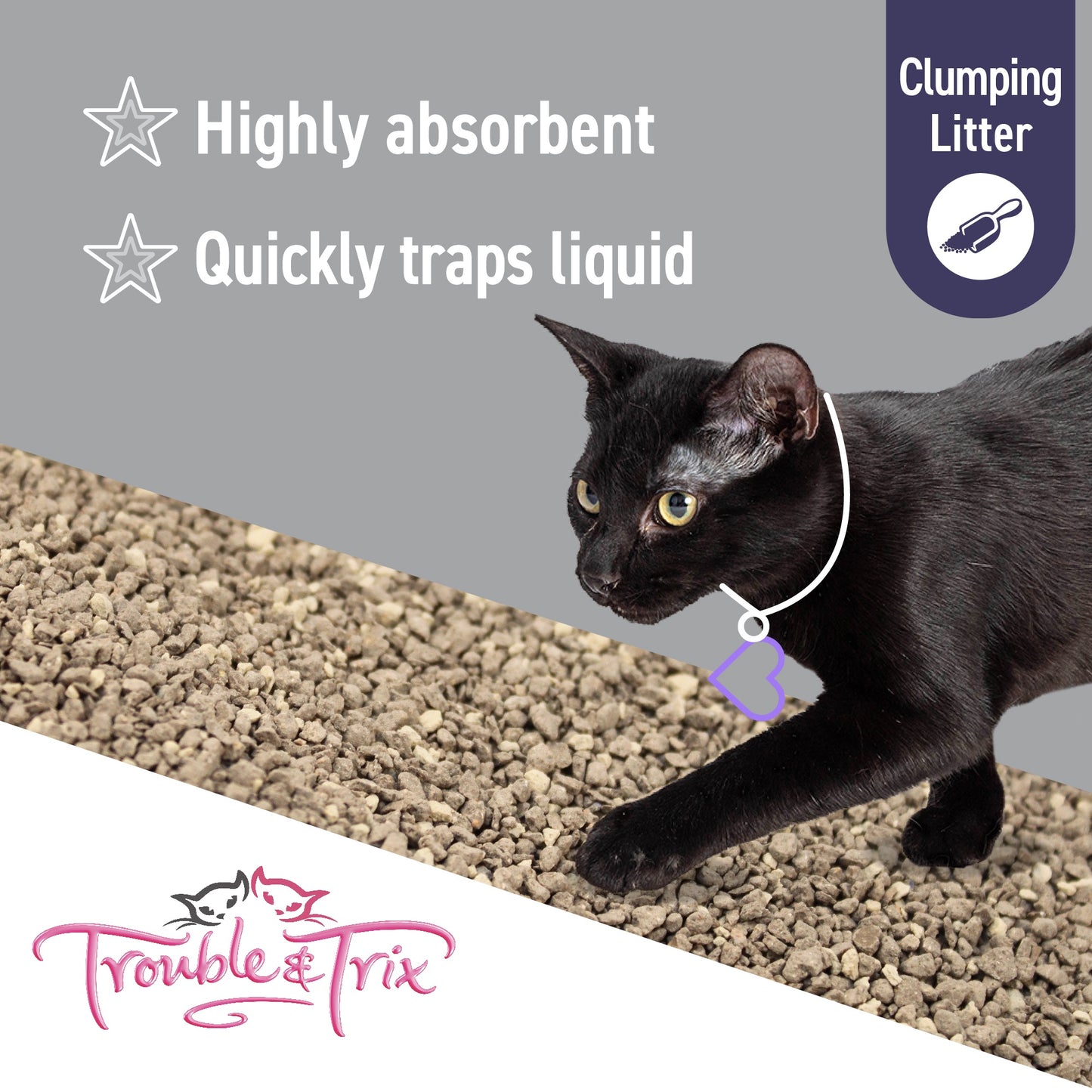 Trouble N Trix Clumping Odour Neutralising Baking Soda Cat Litter
