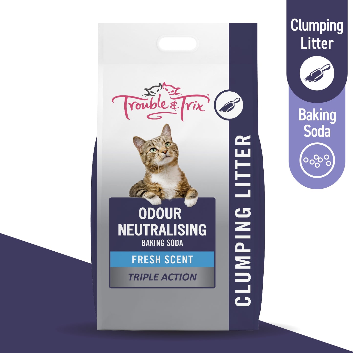Trouble N Trix Clumping Odour Neutralising Baking Soda Cat Litter