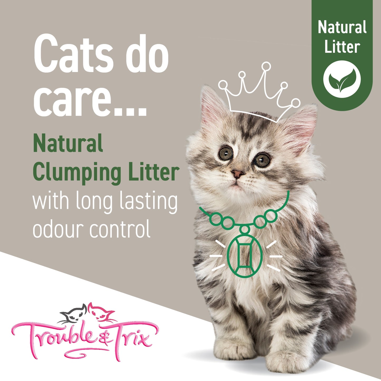 Trouble N Trix Natural Clumping Tofu Cat Litter