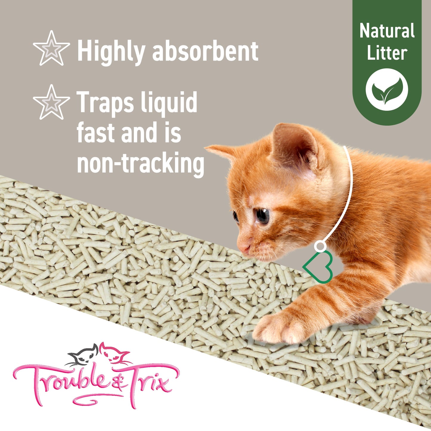 Trouble N Trix Natural Clumping Tofu Cat Litter
