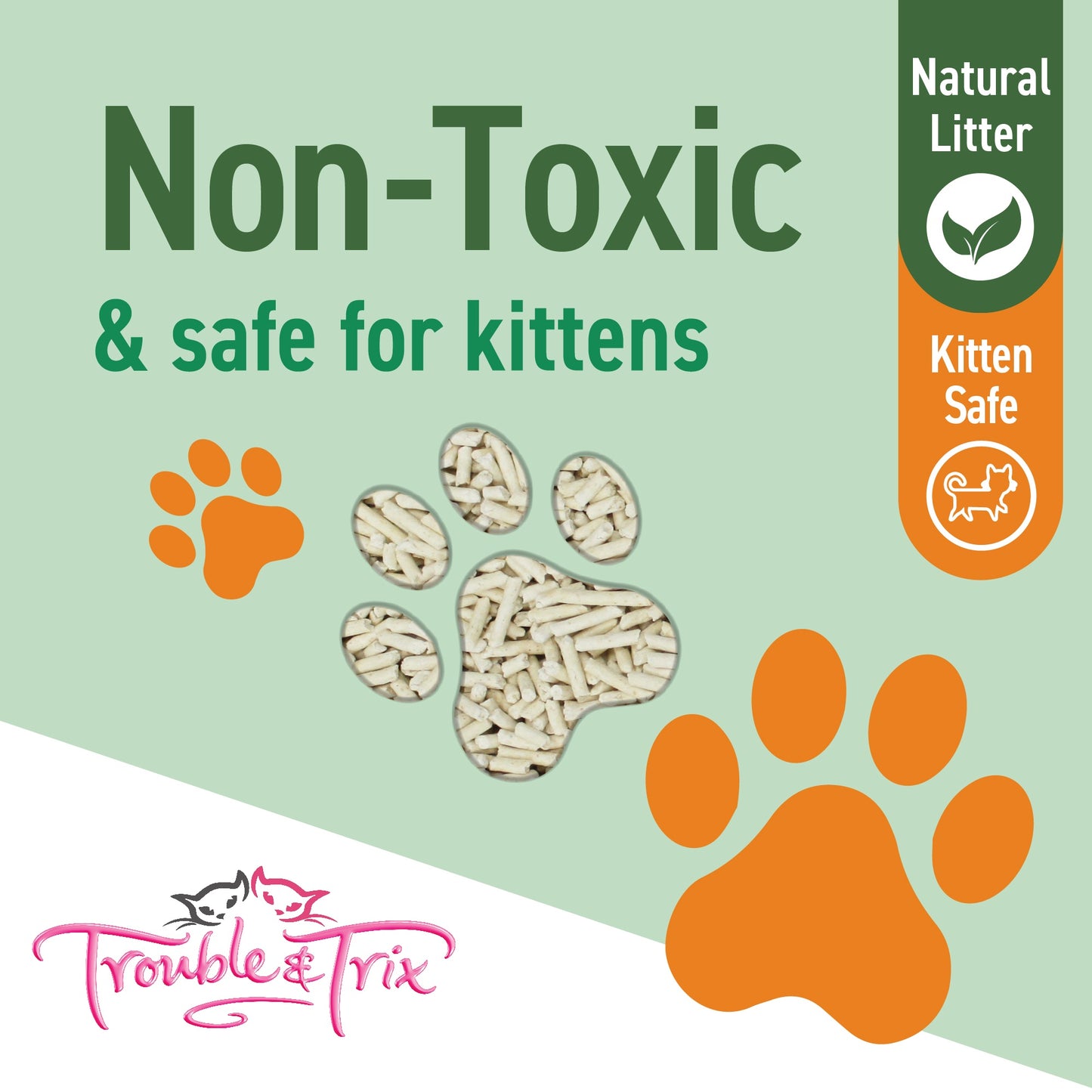 Trouble N Trix Natural Clumping Tofu Cat Litter