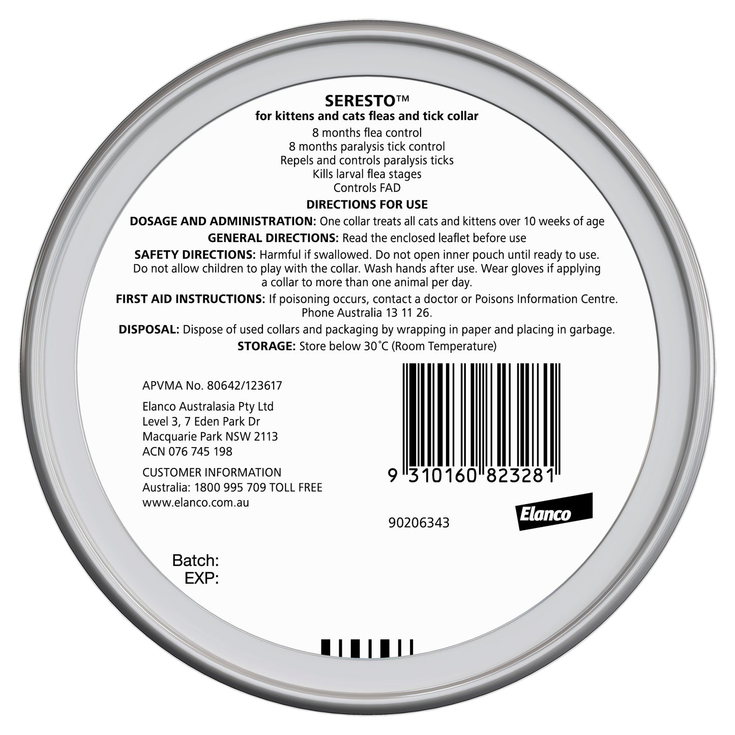 Seresto Flea Cat & Kitten Collar