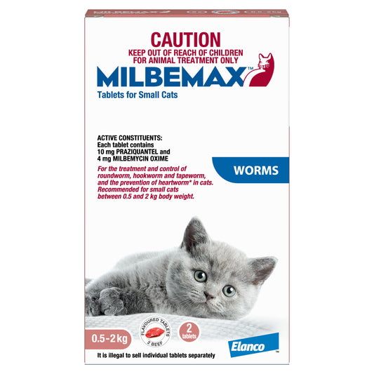 Milbemax Allwormer 0.5-2kg Cat