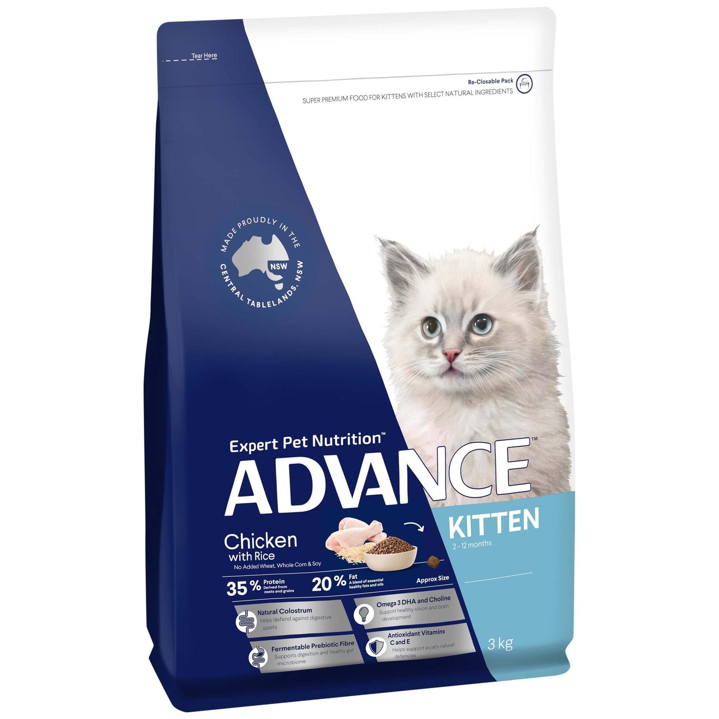 Advance  Kitten Plus  Chicken  Dry Kitten Food