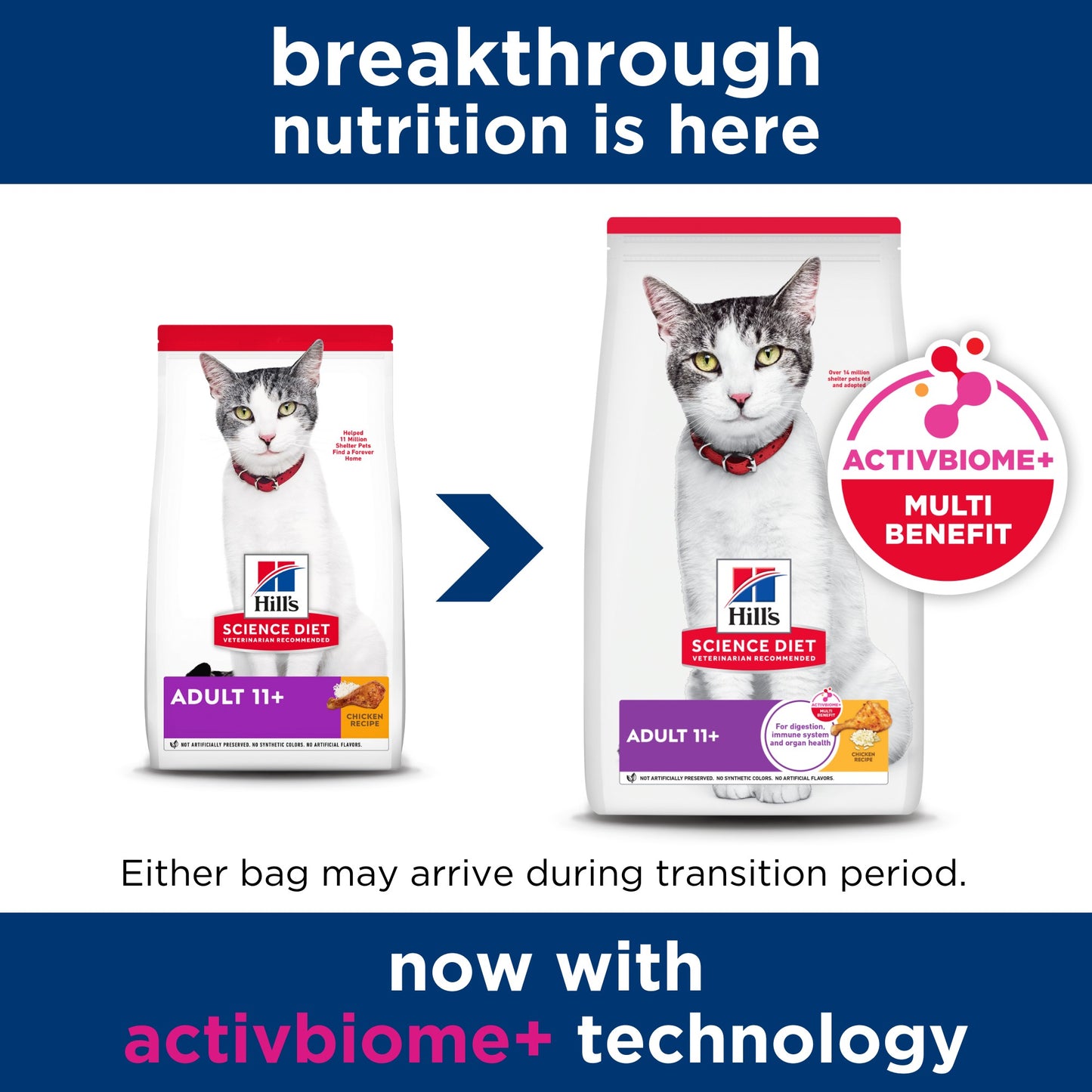 Hill's Science Diet 11+ Senior Dry Cat Food