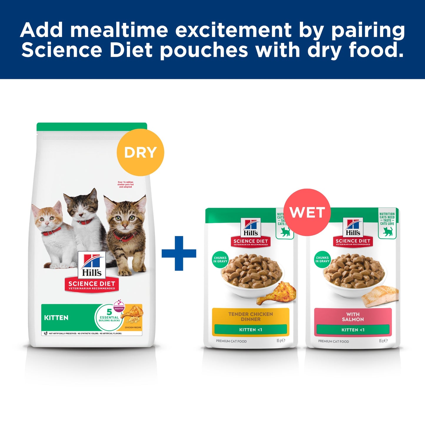 Hill's Science Diet Kitten Chicken Pouches Wet Cat Food 85g