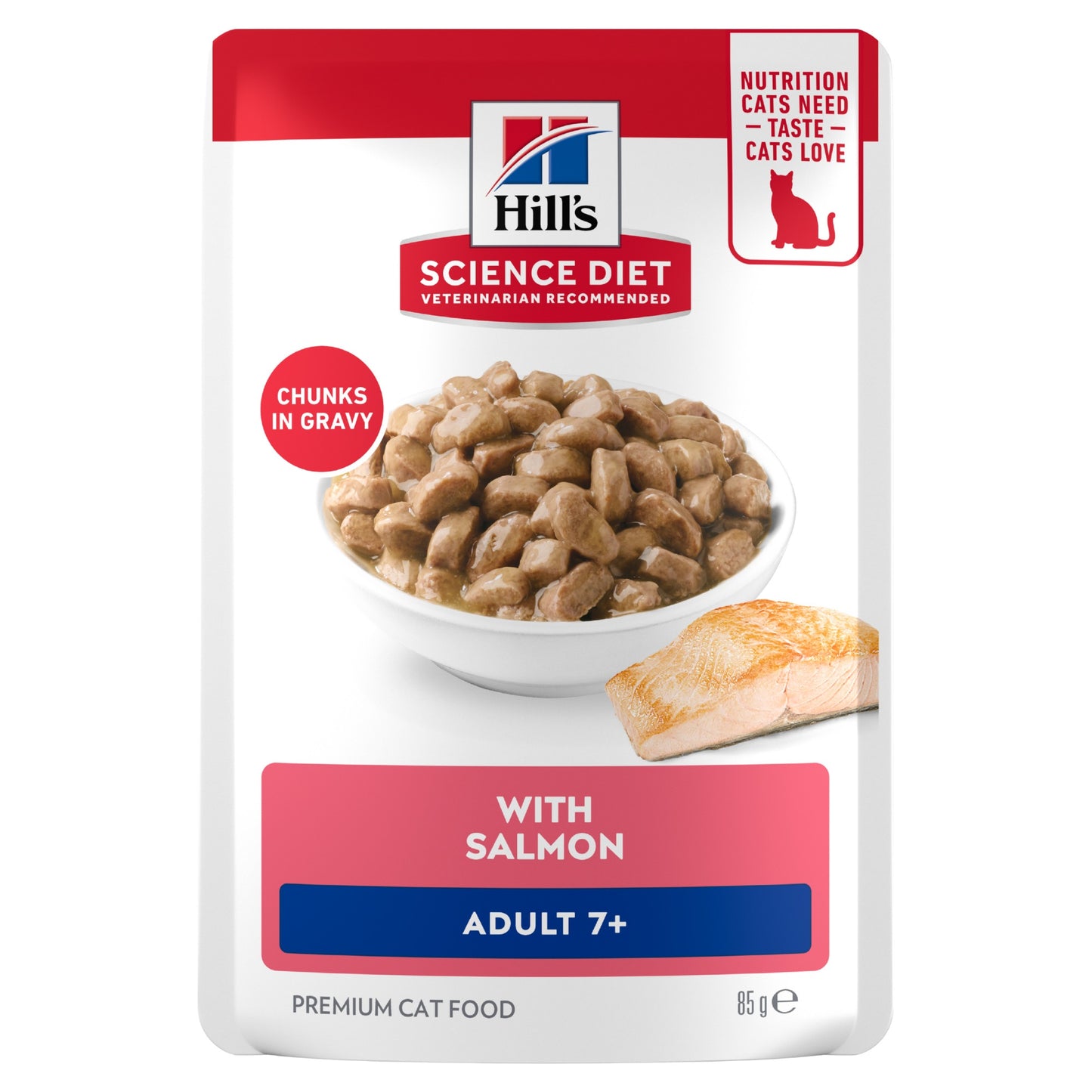 Hill's Science Diet 7+ Adult Ocean Fish Pouches Wet Cat Food 85g