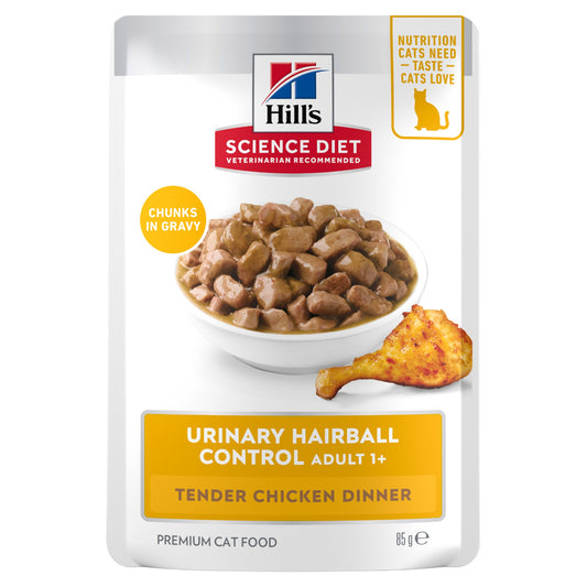 Hill's Science Diet Urinary Hairball Control Adult Chicken Wet Cat Food 85g