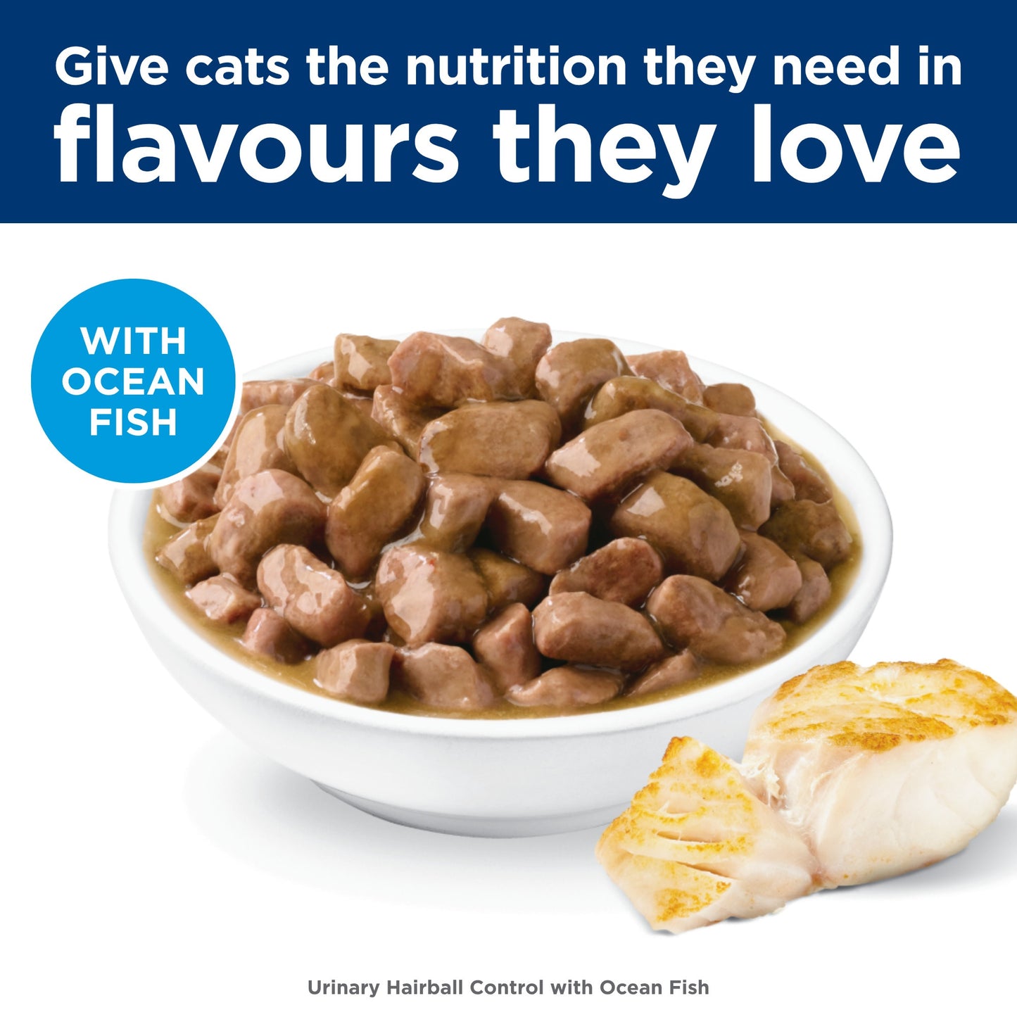 Hill's Science Diet Urinary Hairball Control Adult Ocean Fish Pouches Wet Cat Food 85g