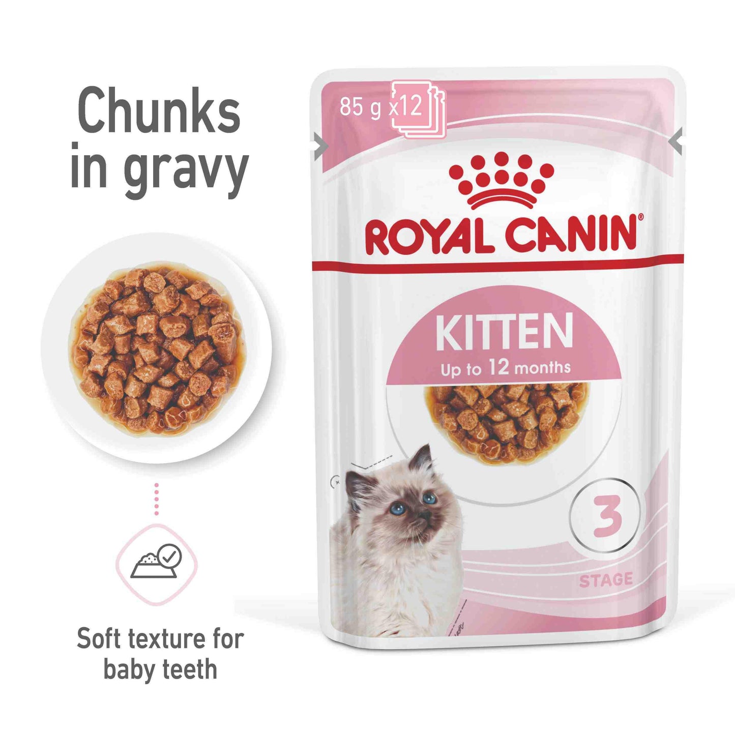 Royal Canin Instinctive Kitten In Gravy Wet Cat Food