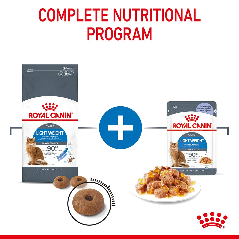 Royal Canin Light Weight Care Jelly Adult Wet Cat Food 85g