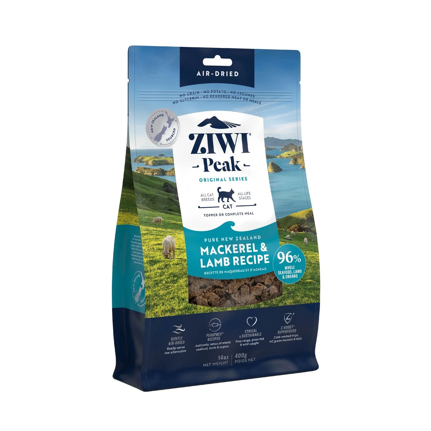 Ziwi Peak Air Dried Mackerel & Lamb Recipe Dry Cat Food