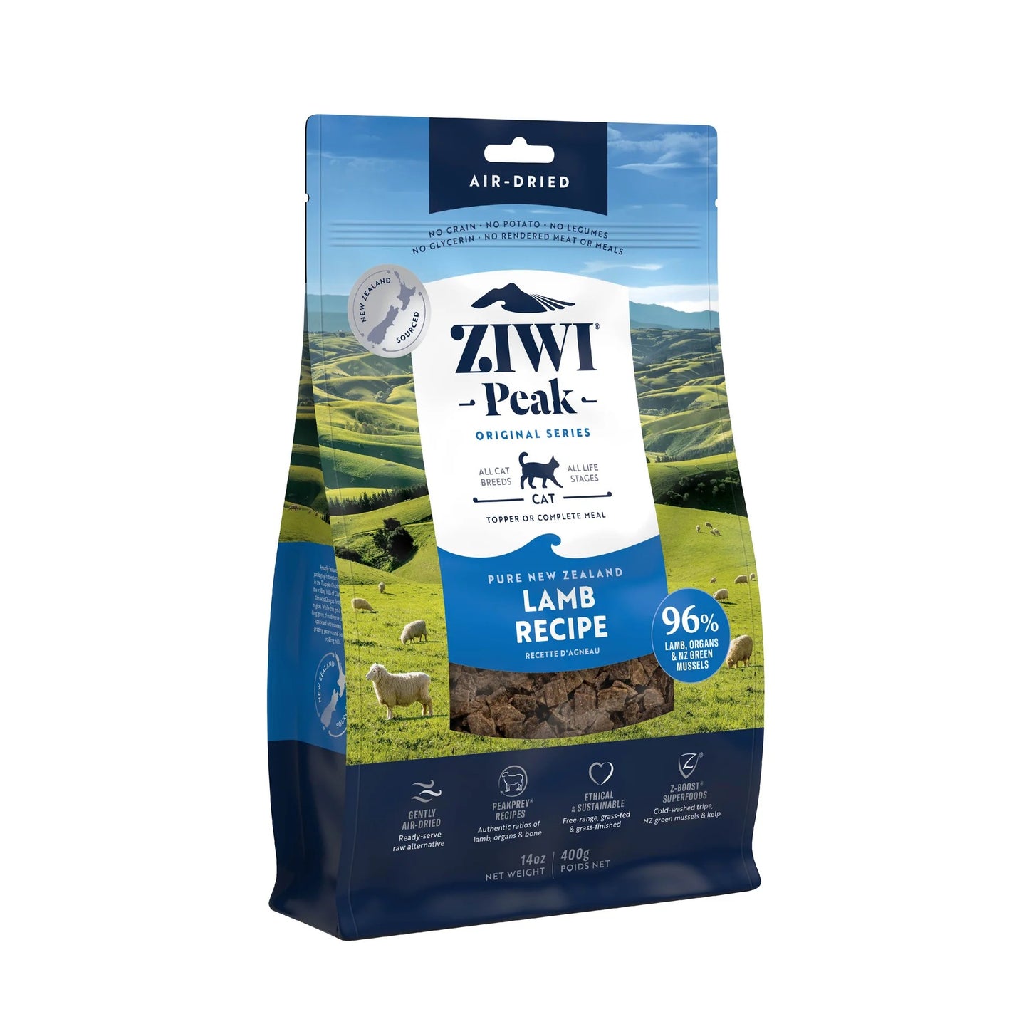 Ziwi Peak Air Dried Lamb Recipe Dry Cat Food