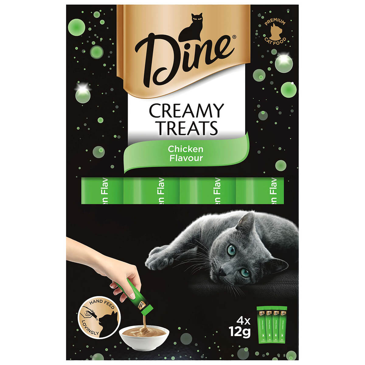 Dine Creamy Treats Chicken Flavour Cat Treats 4X12g