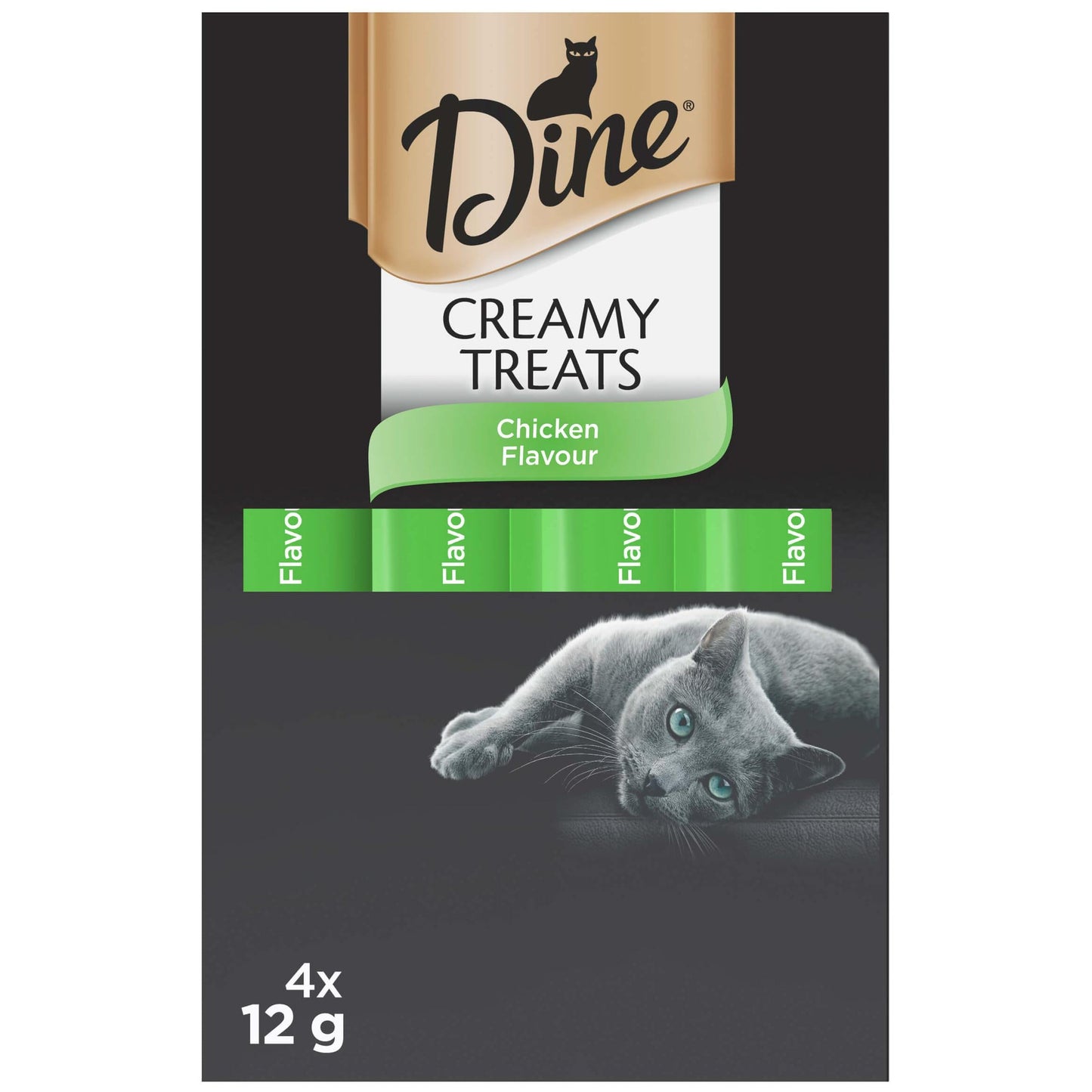 Dine Creamy Treats Chicken Flavour Cat Treats 4X12g