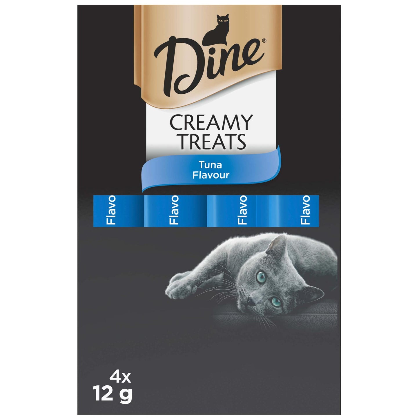 Dine Creamy Treats Tuna Flavour Cat Treats 4X12g
