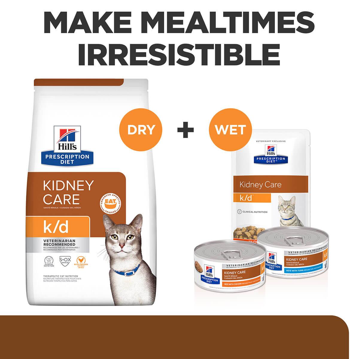 Hill's Prescription Diet K/D Kidney Care Dry Cat Food