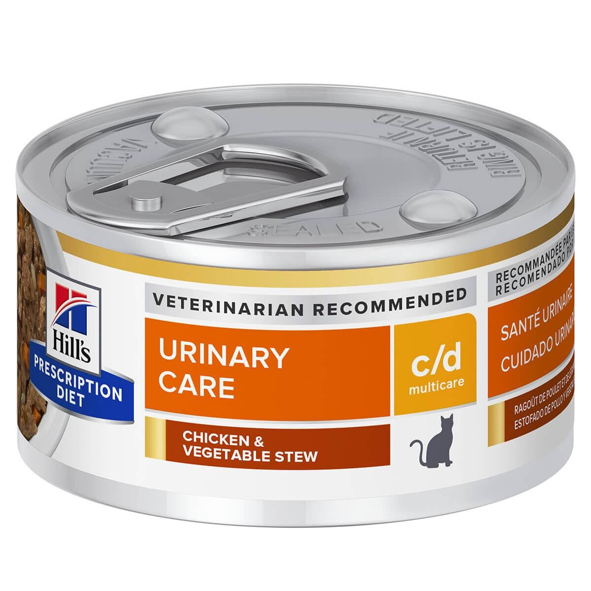 Hill's Prescription Diet C/D Urinary Care Chicken & Vegetable Stew Wet Cat Food