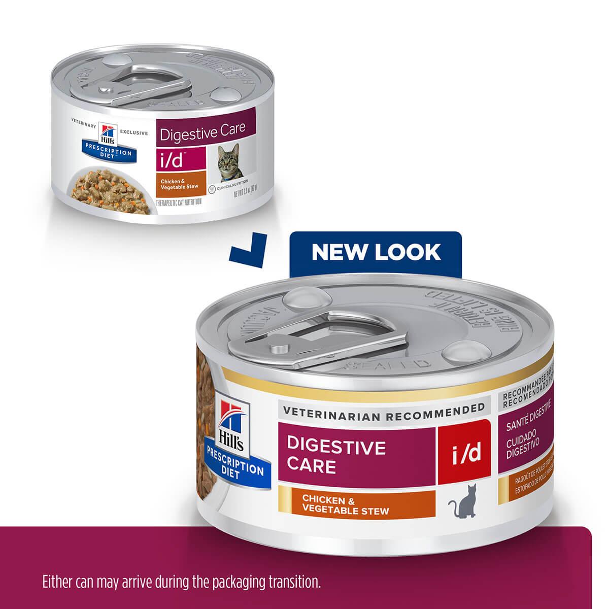 Hill's Prescription Diet I/D Digestive Care Chicken & Vegetable Stew Wet Cat Food