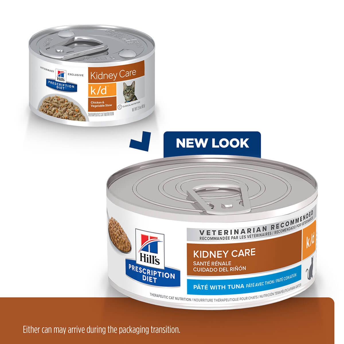 Hill's Prescription Diet K/D Kidney Care Pate With Tuna Wet Cat Food