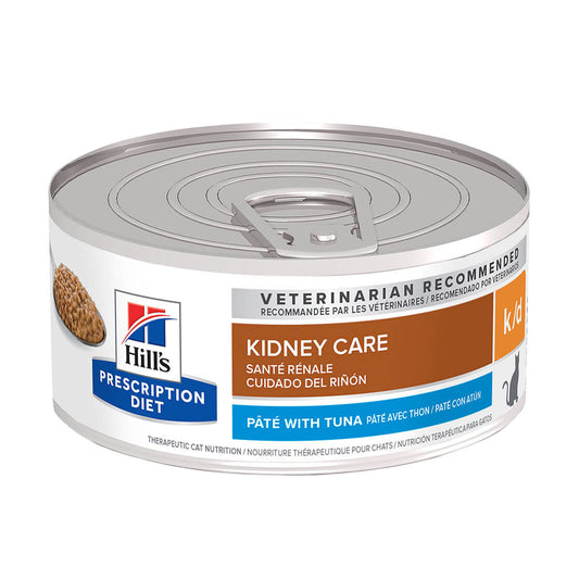 Hill's Prescription Diet K/D Kidney Care Pate With Tuna Wet Cat Food