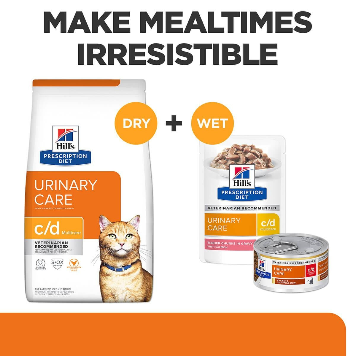 Hill's Prescription Diet C/D Urinary Care Dry Cat Food