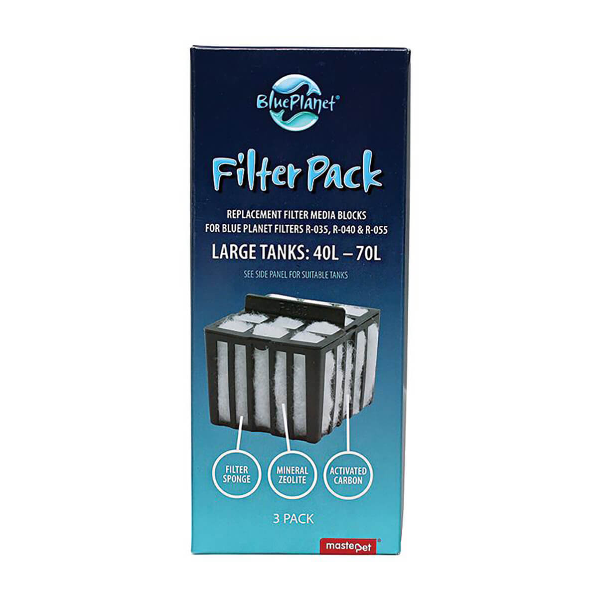 Blue Planet Blue Planet Filter Media Med40/70Lt 3pk