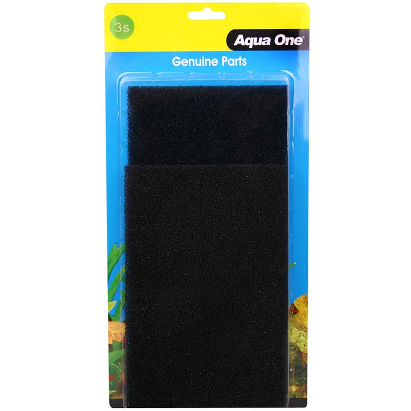 Aqua One AquaStyle 620 Black Sponge 2pk