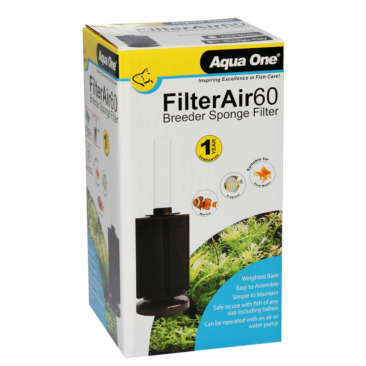 Aqua One Filter Air 60 Breeder Sponge Filter