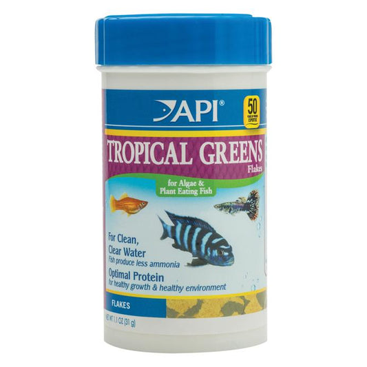 API Tropical Greens Flakes Fish Food