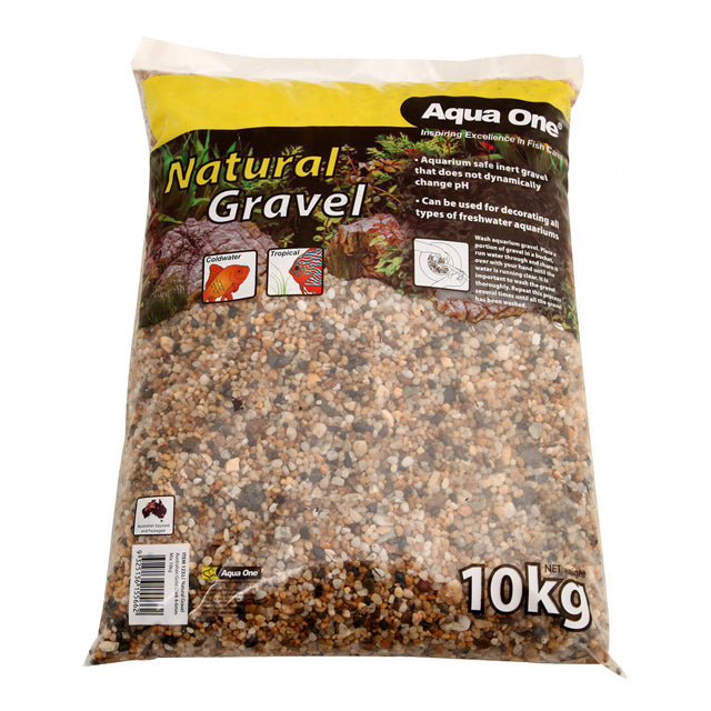 Aqua One Natural Gravel Australian Gold Dark 4-6mm Mix