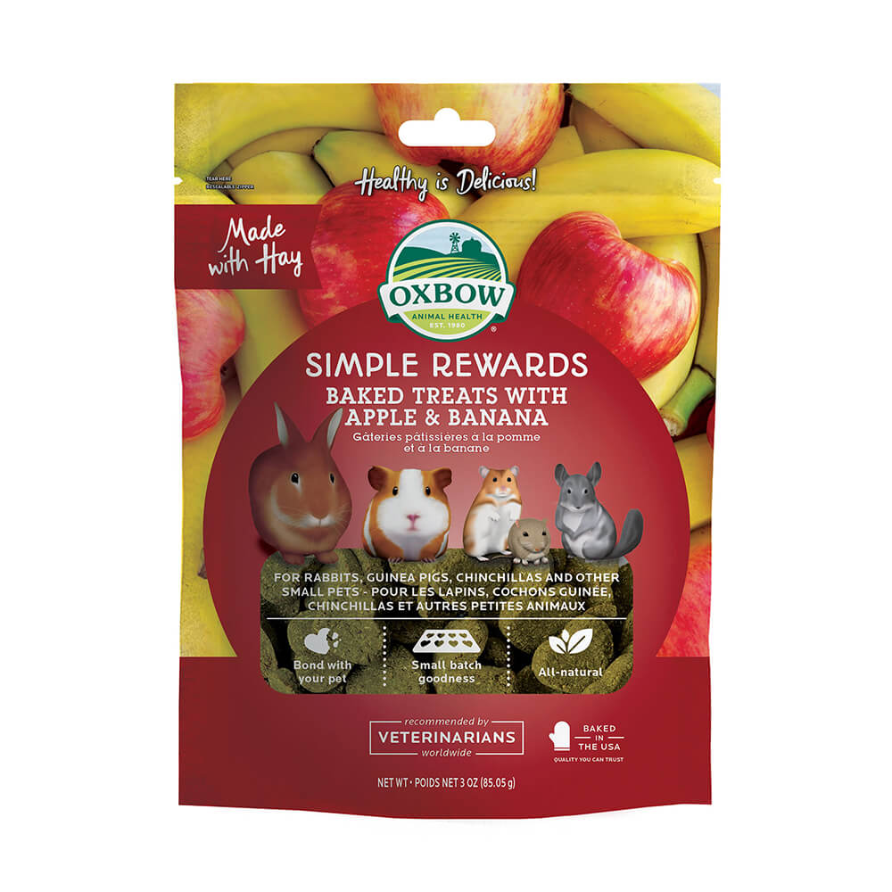 Oxbow Simple Rewards Apple & Banana Small Animal Treat