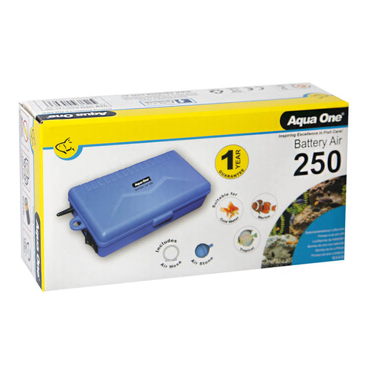 Aqua One Airpump Battery Air 250 Portable 150L/Hr