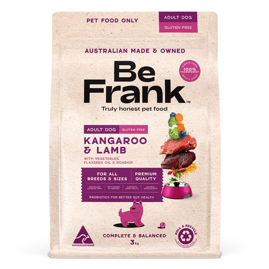 Be Frank Kangaroo & Lamb Dry Dog Food