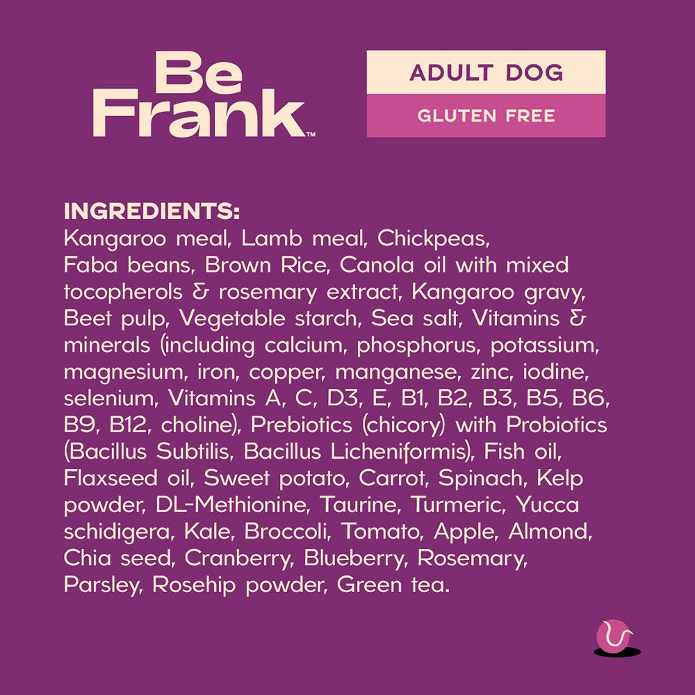 Be Frank Kangaroo & Lamb Dry Dog Food