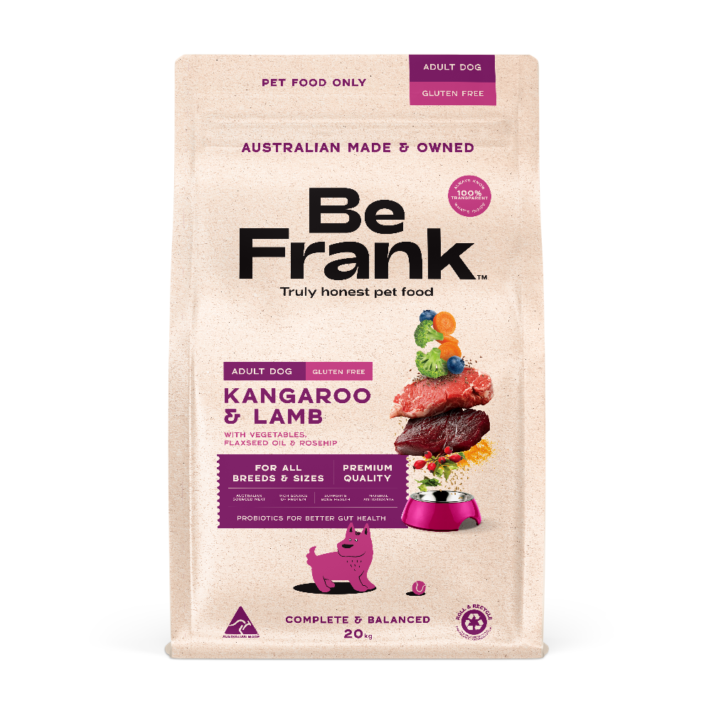Be Frank Kangaroo & Lamb Dry Dog Food