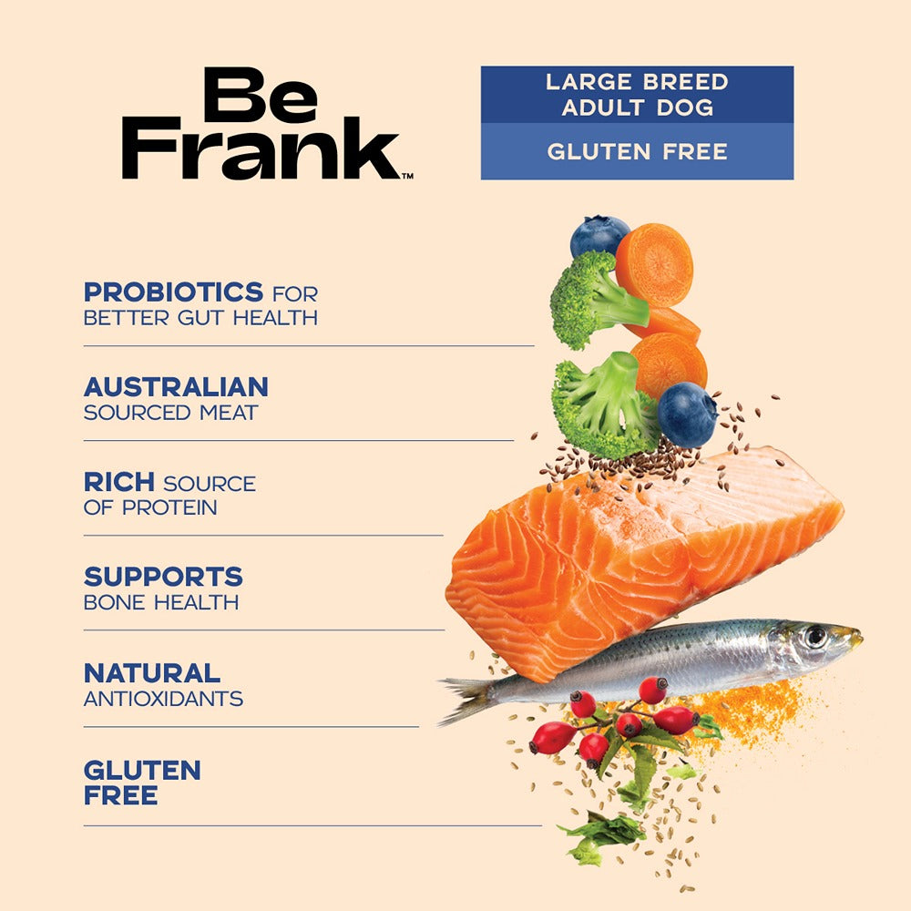 Be Frank Large Breed Salmon & Sardine Dry Dog Food