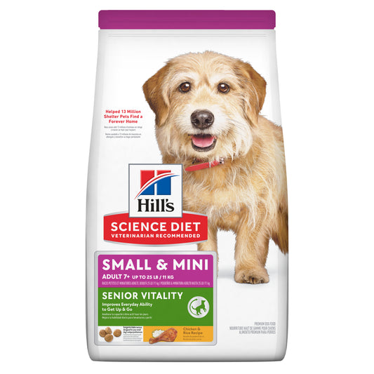 Hill's Science Diet Senior Vitality Small & Mini Senior Chicken Dry Dog Food