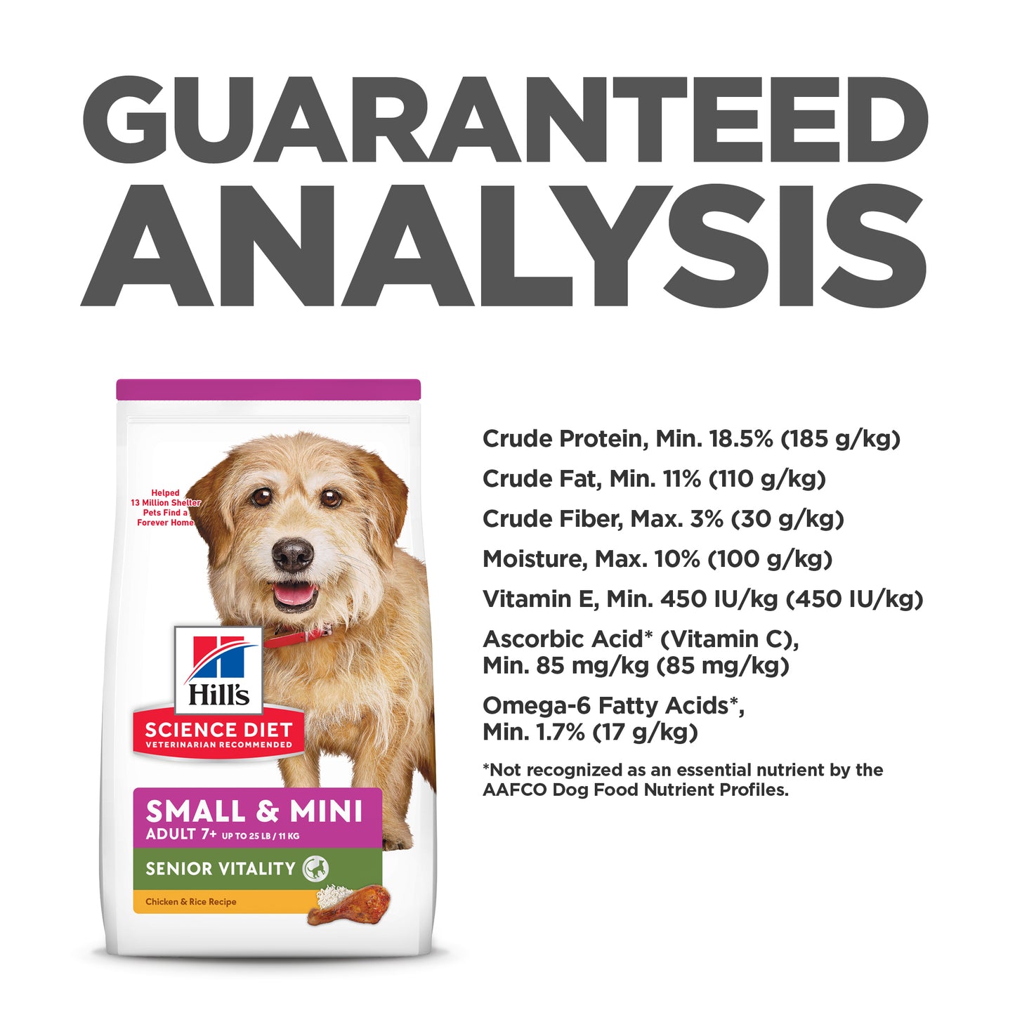 Hill's Science Diet Senior Vitality Small & Mini Senior Chicken Dry Dog Food