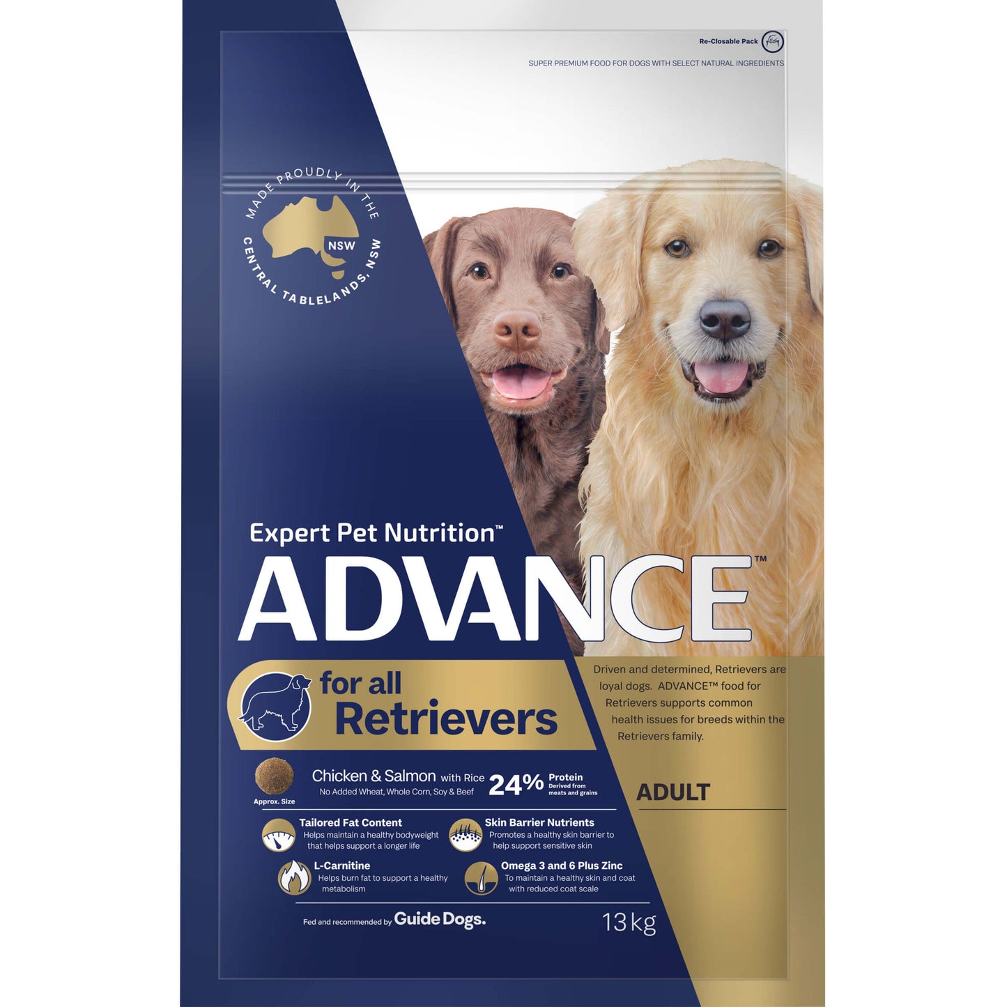 Advance Retriever Dry Dog Food Chicken And Salmon