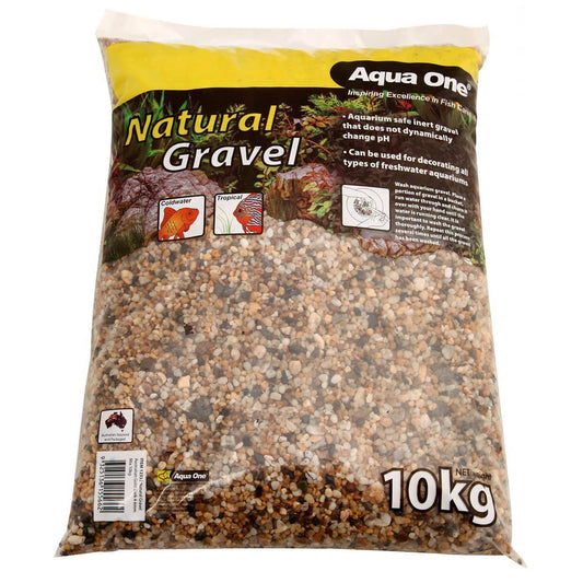 Aqua One Natural Gravel Multi Brown 10kg