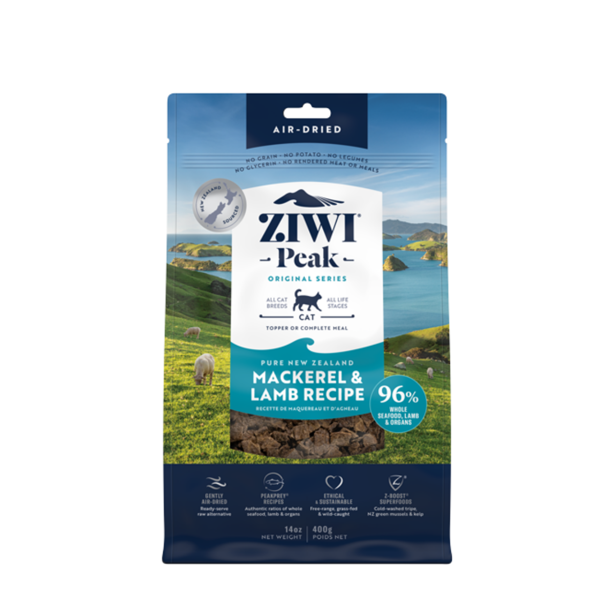 Ziwi Peak Air Dried Mackerel & Lamb Recipe Dry Cat Food