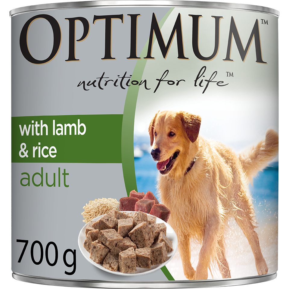 Optimum Lamb & Rice Wet Dog Food