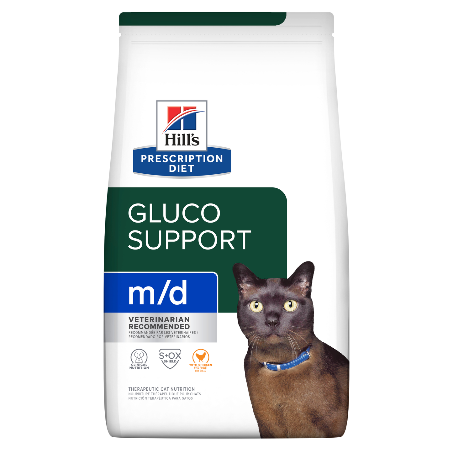 Hill's Prescription Diet M/D Gluco Support Dry Cat Food