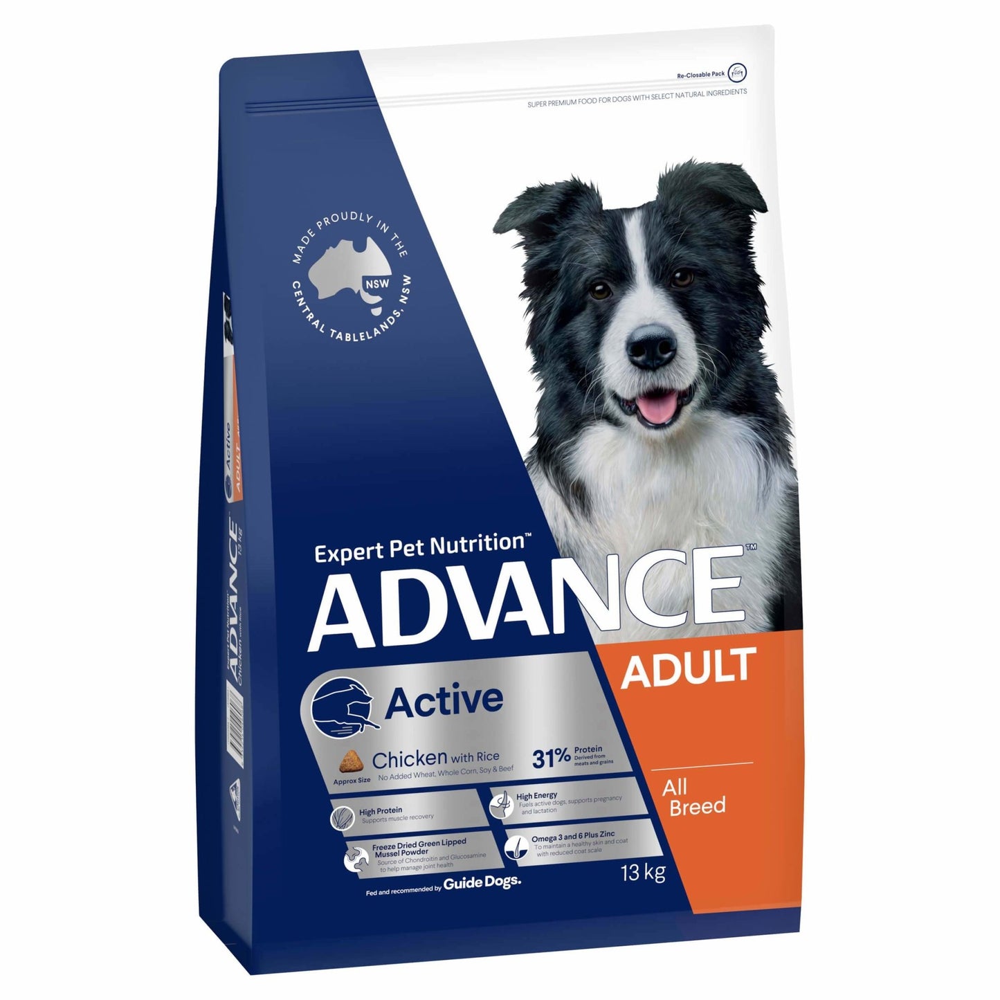 Advance Active Adult Chicken with Rice Dry Dog Food - PetPost Australia