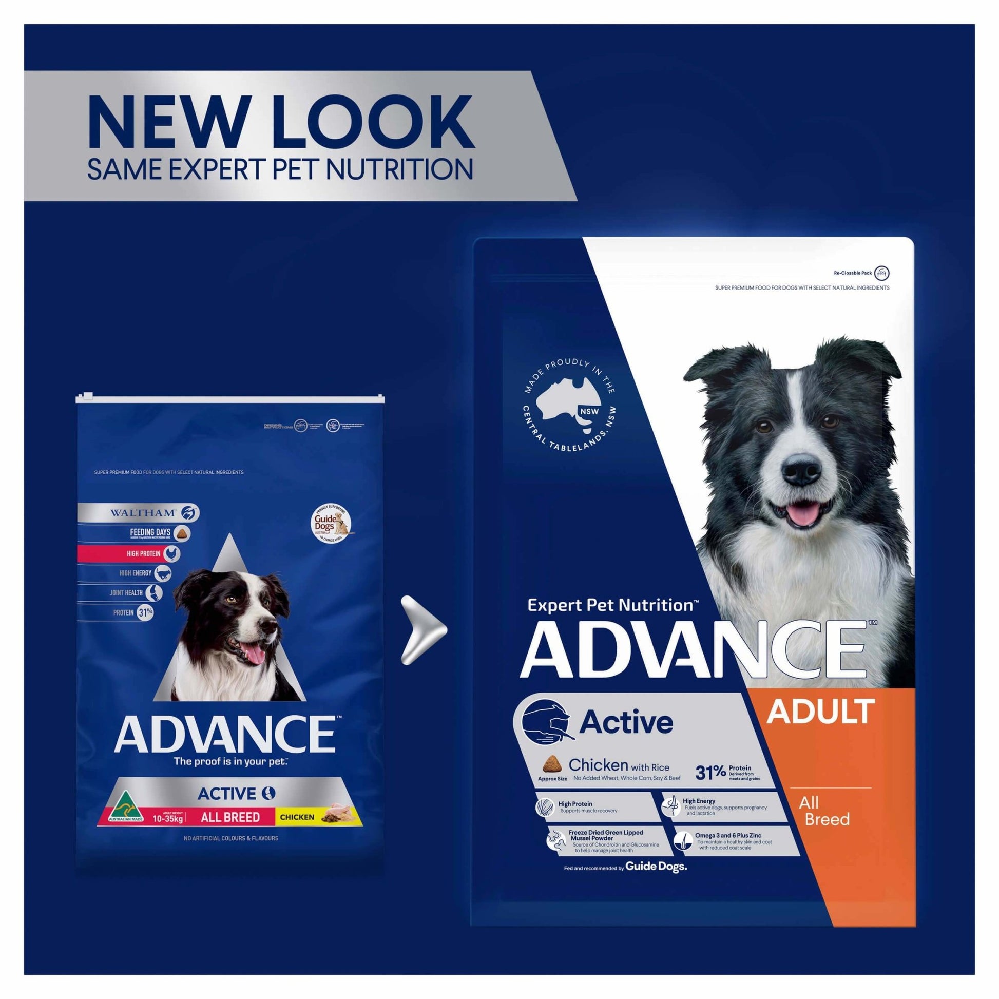 Advance Active Adult Chicken with Rice Dry Dog Food - PetPost Australia