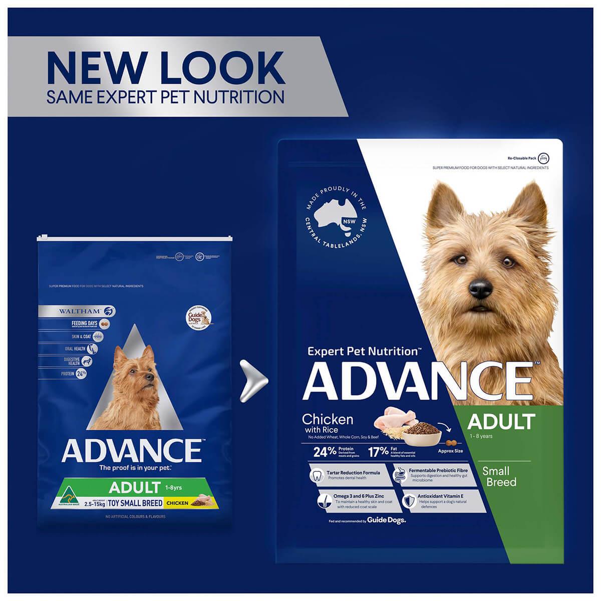 Advance Adult Small Breed Chicken with Rice Dry Dog Food - PetPost Australia