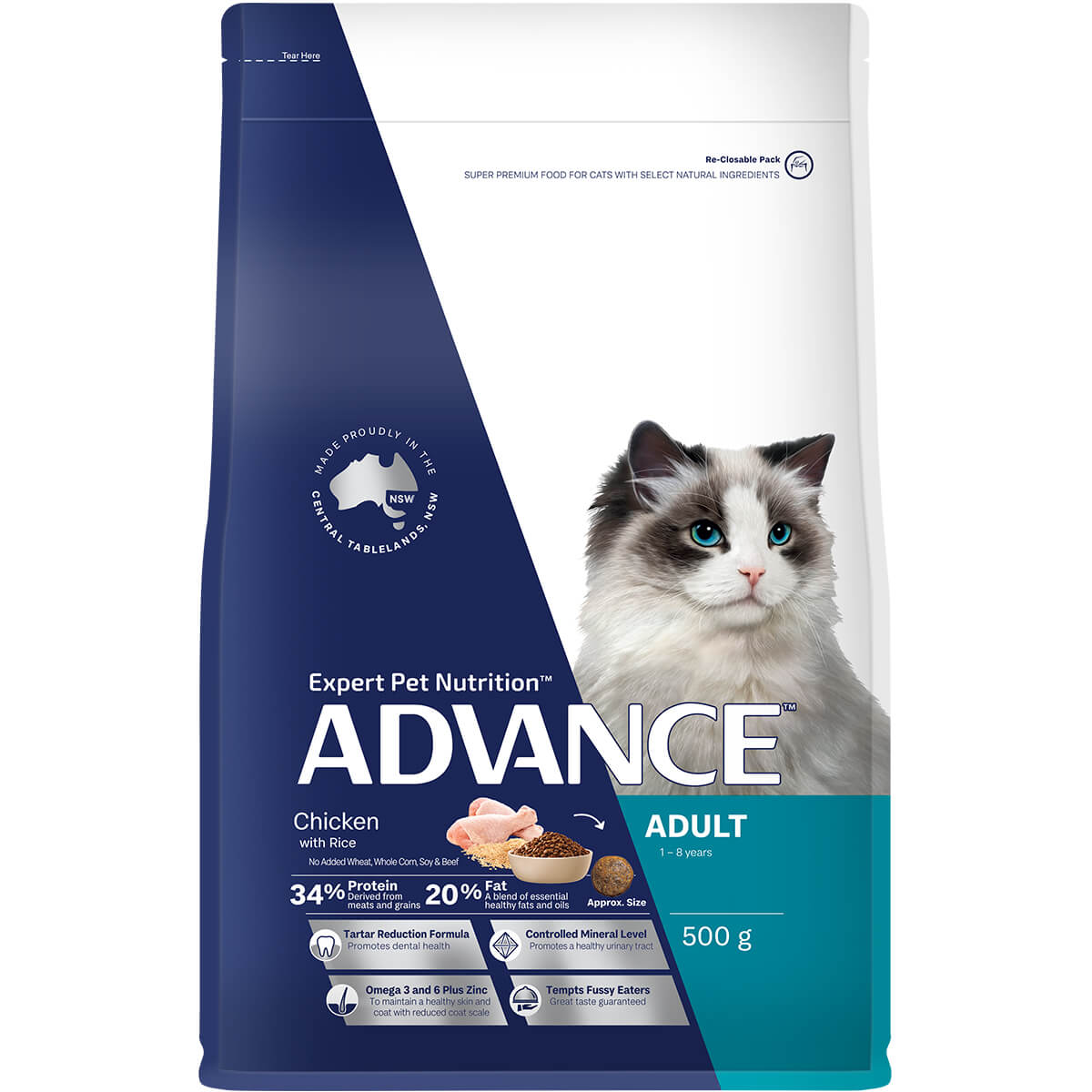 Advance Chicken and Rice Dry Cat Food - PetPost Australia