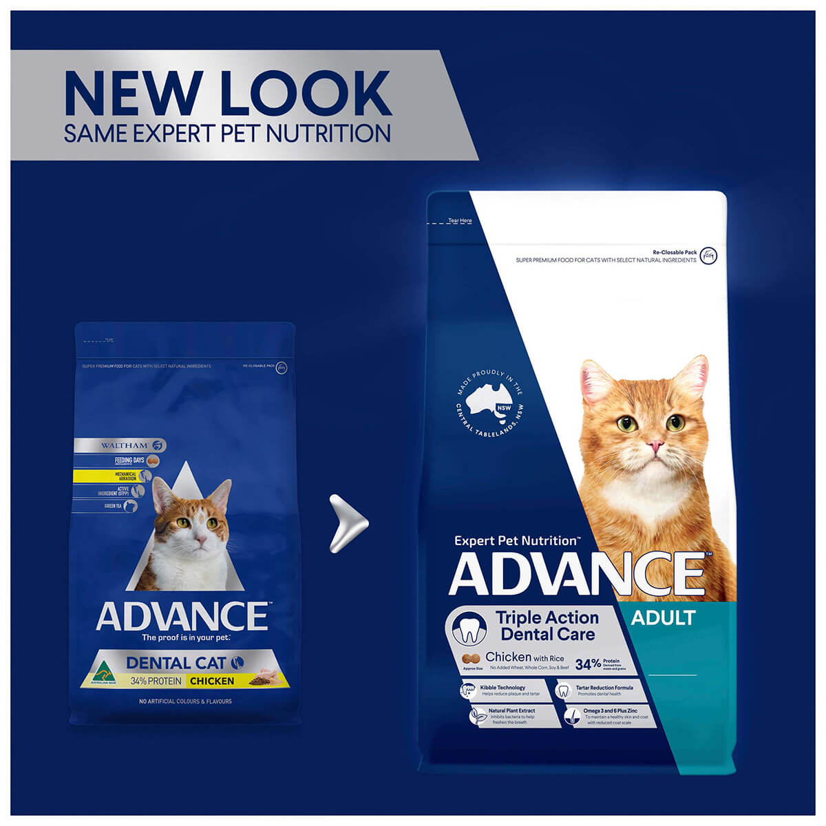 Advance Dental Adult Chicken Dry Cat Food 2kg - PetPost Australia