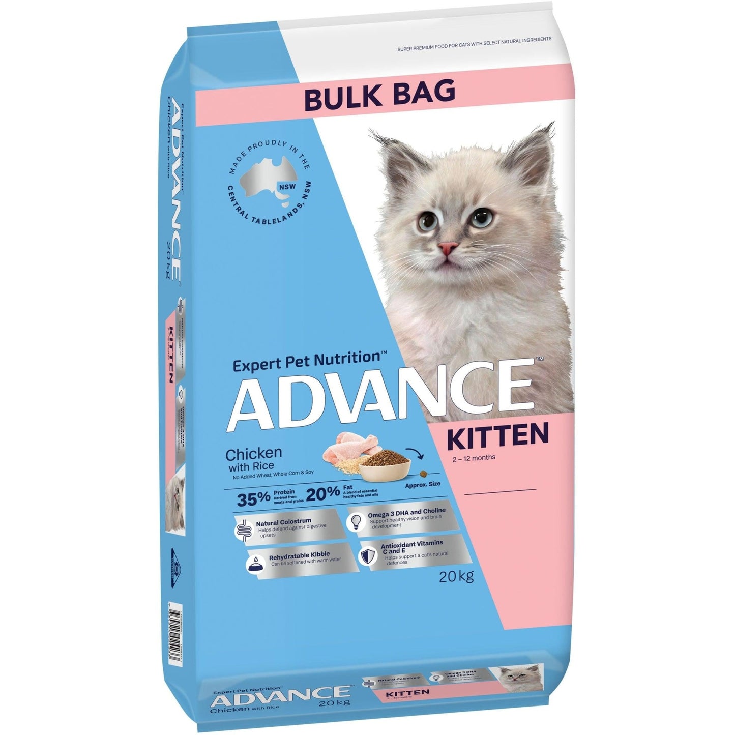 Advance Kitten Chicken With Rice Dry Cat Food - PetPost Australia